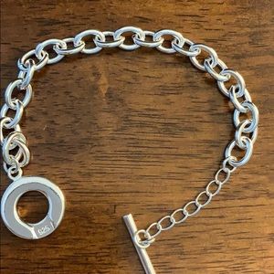 Sterling silver chunky bracelet